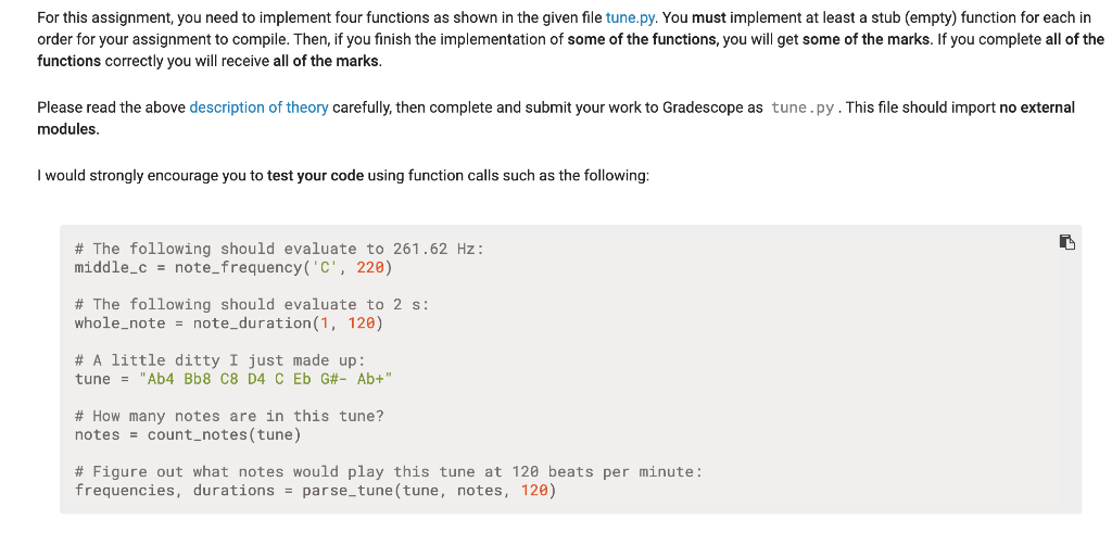 In this assignment, you need to write Python | Chegg.com