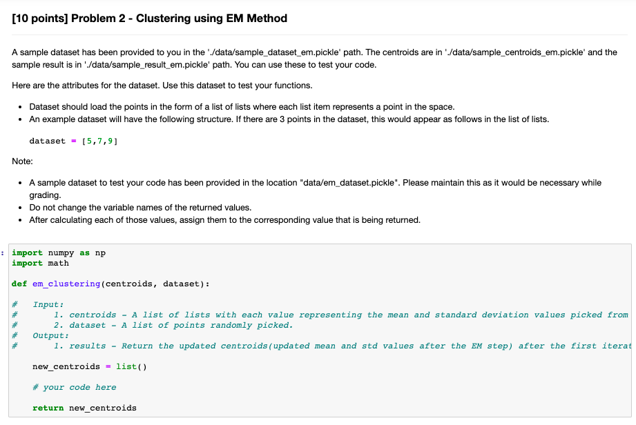 input-1-centroids-a-list-of-lists-with-chegg