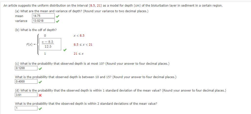 Solved An Article Suggests The Uniform Distribution On The | Chegg.com