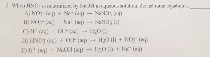 hno3 naoh=nano3 h2o type of reaction