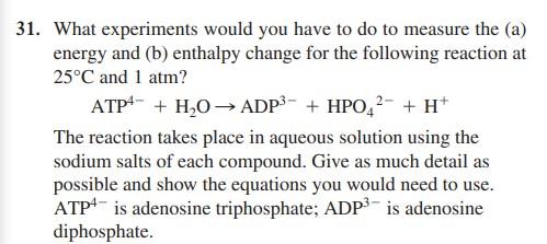 Solved 1. What experiments would you have to do to measure | Chegg.com