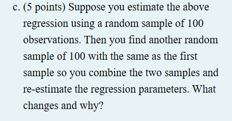 Solved You Are Estimating The Following Simple Linear | Chegg.com