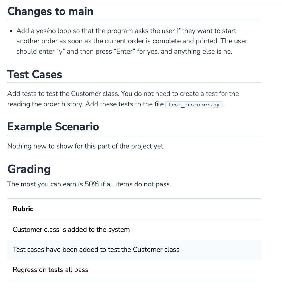 Solved 1. Dessert Shop Part 10: Customer Class Problem Add | Chegg.com
