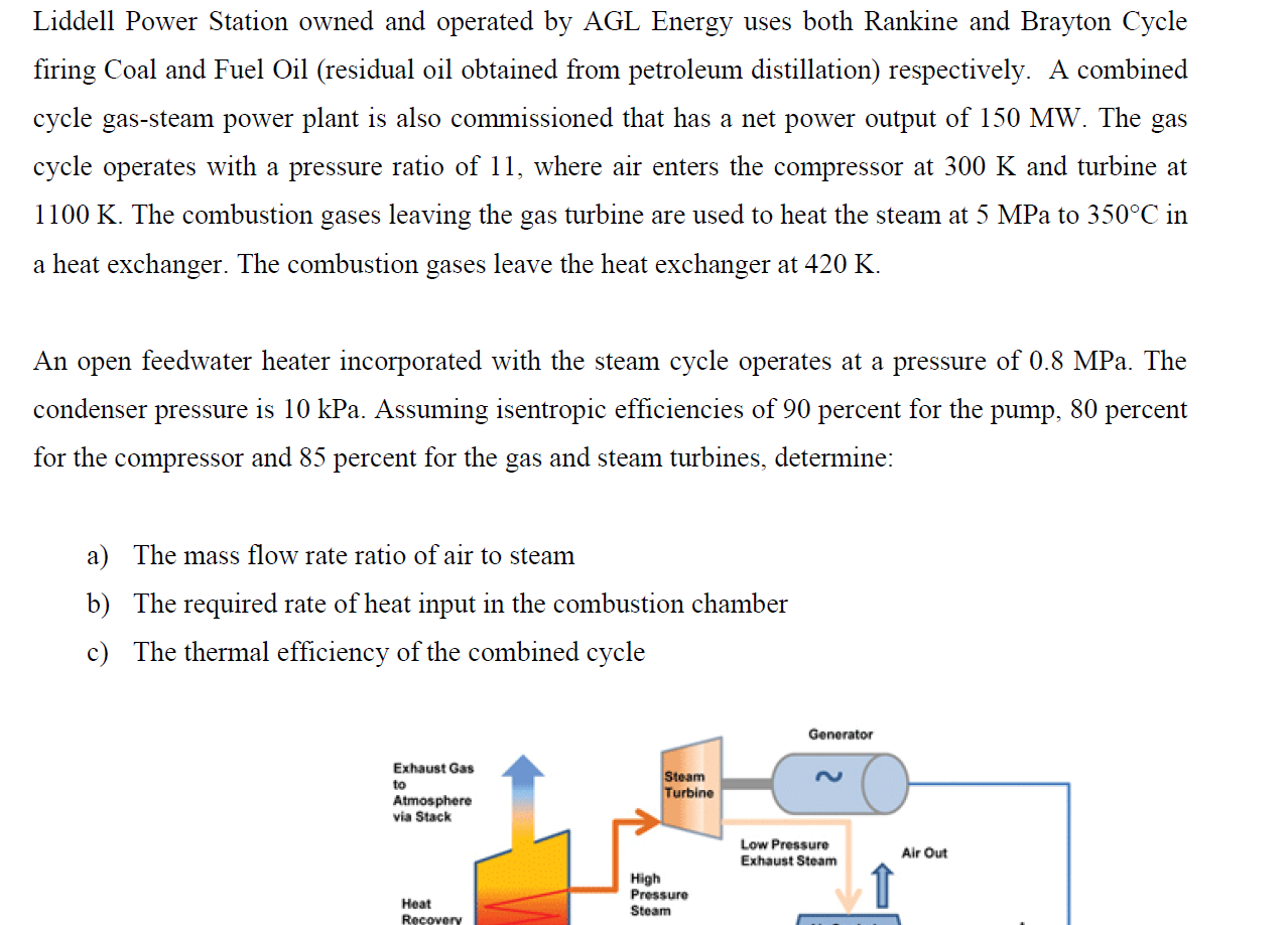 Solved Liddell Power Station owned and operated by AGL Chegg