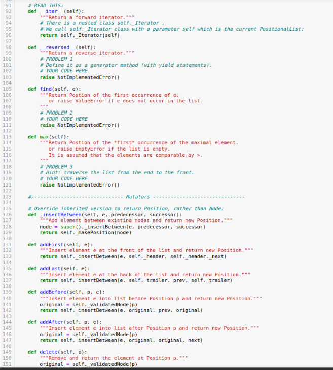 Solved Complete The Function def find(self,e) and
