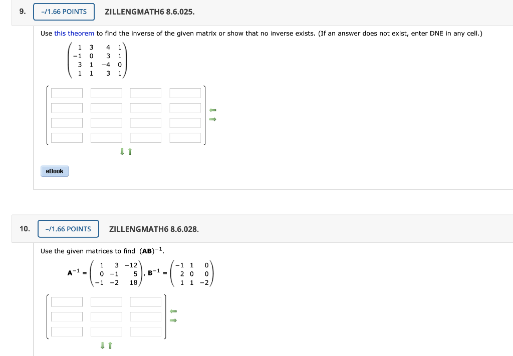 Solved Finding the Inverse If an n X n matrix A can be | Chegg.com