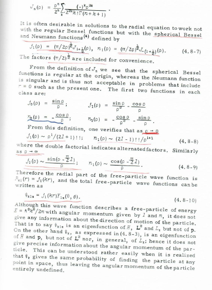 \[
J_{n}(\rho)=\frac{p^{n}}{2^{n}} \sum_{k} \frac{(-)^{k} p^{2 x}}{2^{2 \pi} n \Gamma(n+k+1)} \cdot
\]
It is often desirable