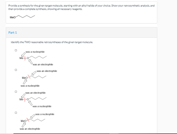 Solved Provide a synthesis for the given target molecule, | Chegg.com