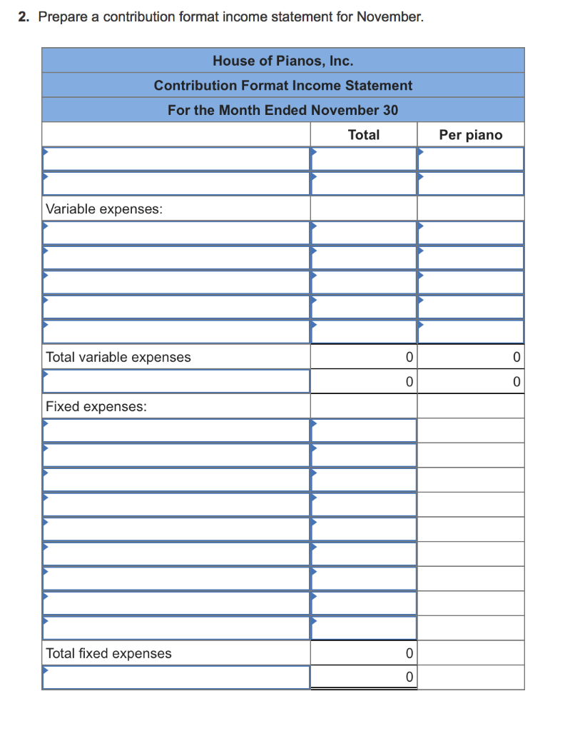 Solved House of Pianos, Inc., purchases pianos from a