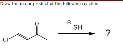 Solved Draw the major product of the following reaction. | Chegg.com