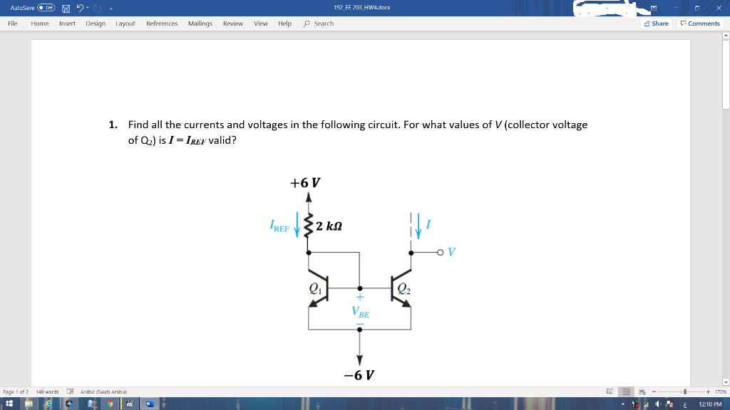 Solved AutoSave H H 2.0 . 192 FF 202 HW4.docx File Home | Chegg.com