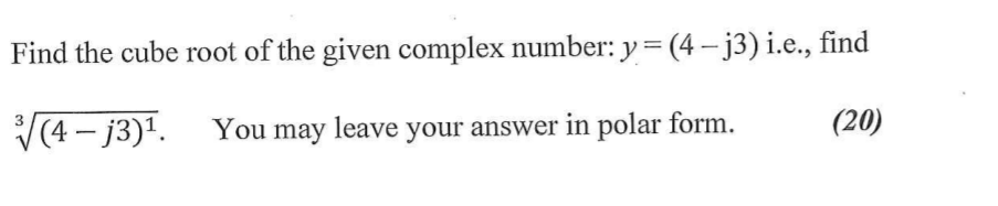 find the cube root of complex number