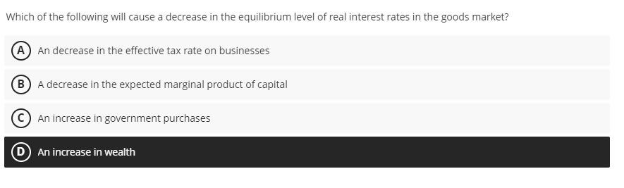 Solved Which of the following will cause a decrease in the | Chegg.com
