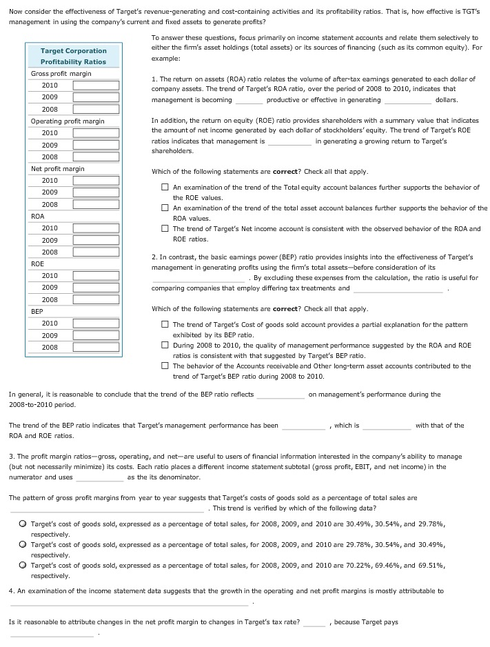 A Financial Ratio Analysis of Target Corporation An