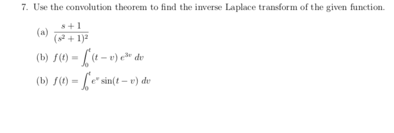 Solved for the first one inverse laplace the second & third | Chegg.com