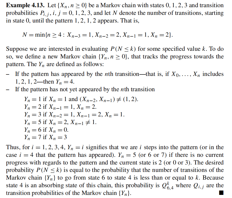 Solved In Example 4.13, give the transition probabilities of | Chegg.com
