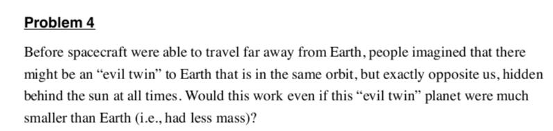 Solved Problem 4 Before spacecraft were able to travel far | Chegg.com