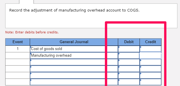 cogs accounting entry