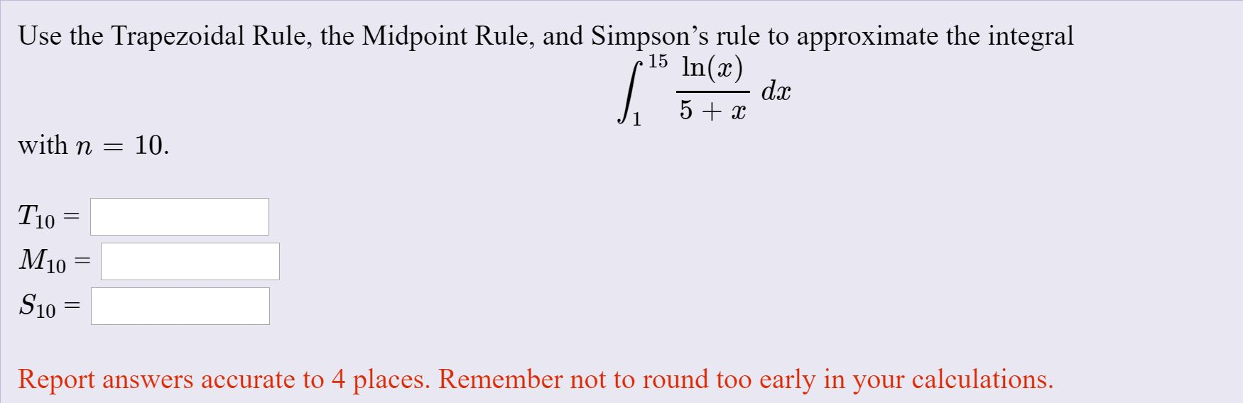 Solved Use The Trapezoidal Rule With N=8 To Approximate 4 | Chegg.com