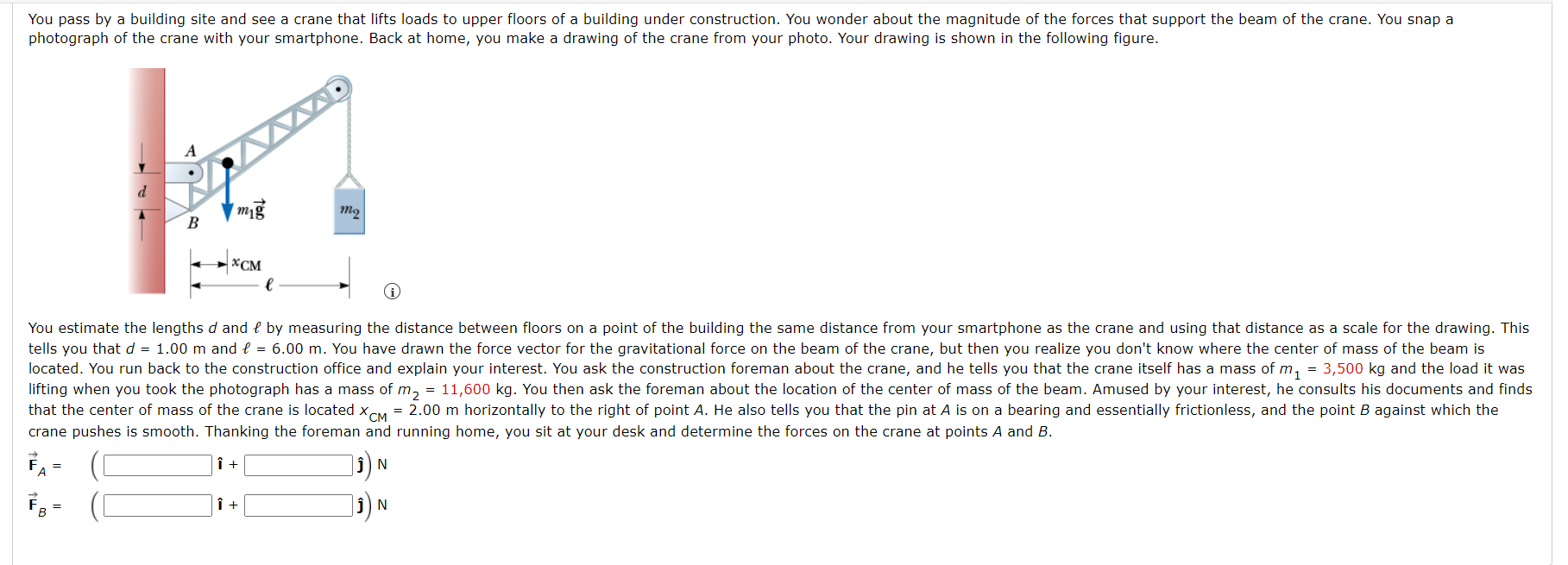 Solved crane pushes is smooth. Thanking the foreman and | Chegg.com