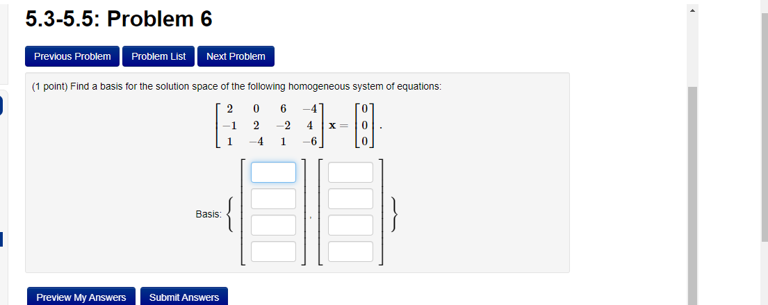 Solved 5.3-5.5: Problem 6 Previous Problem Problem List Next | Chegg.com