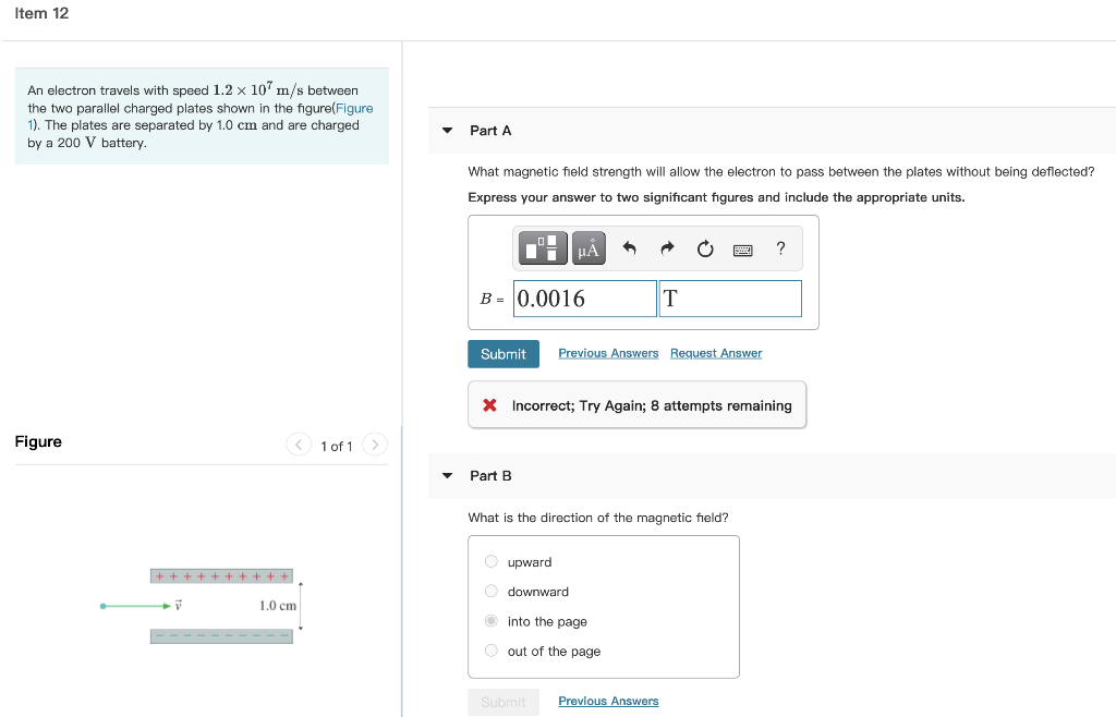 Solved A Proton Moving In A Uniform Magnetic Field With U Chegg Com