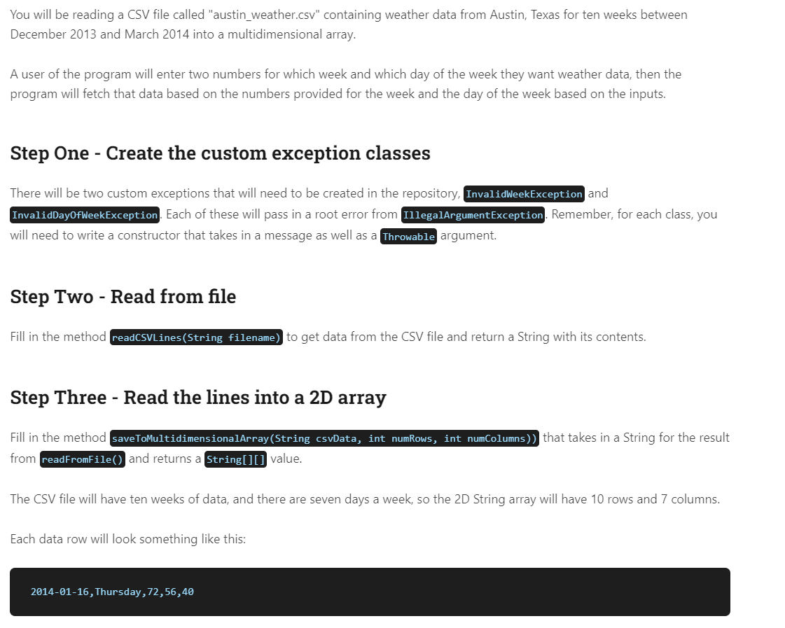 Solved You will be reading a CSV file called Chegg