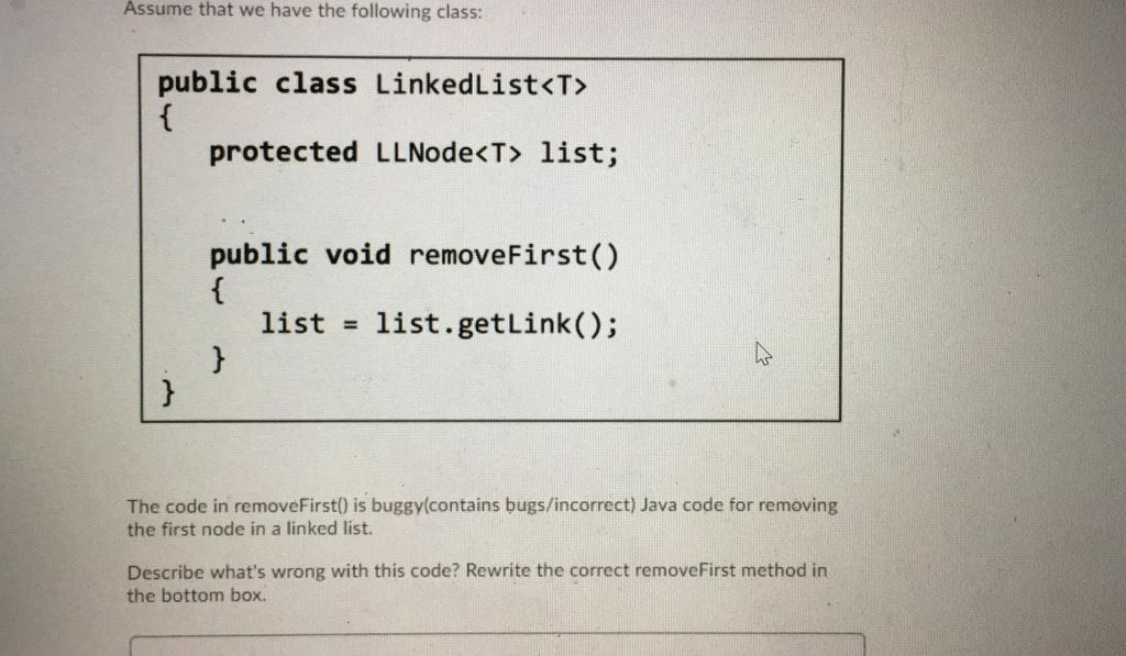 Solved Assume that we have the following class! public class | Chegg.com