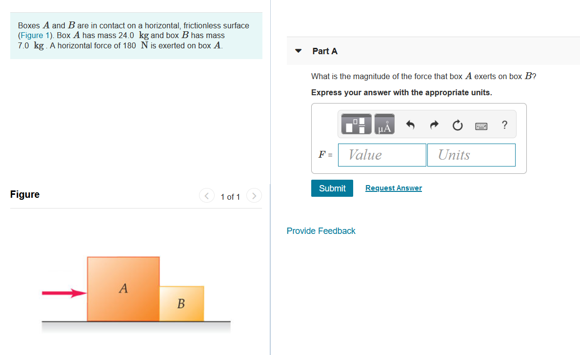 Solved Boxes A and B are in contact on a horizontal, | Chegg.com