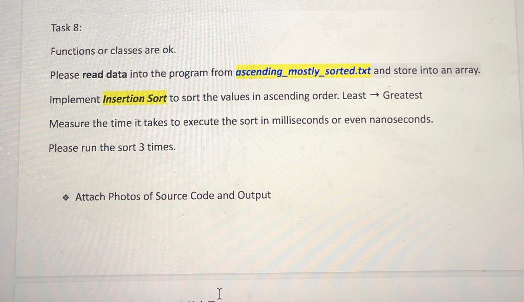 Solved Task 8: Functions or classes are ok. Please read data | Chegg.com