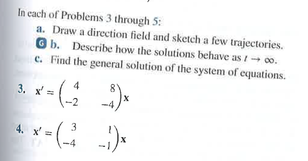 Solved In each of Problems 3 through 5: a. Draw a direction | Chegg.com