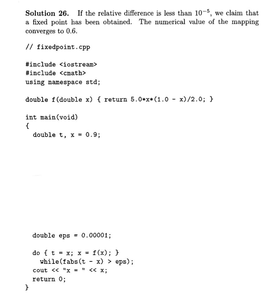Solved Solution 26. If the relative difference is less than | Chegg.com