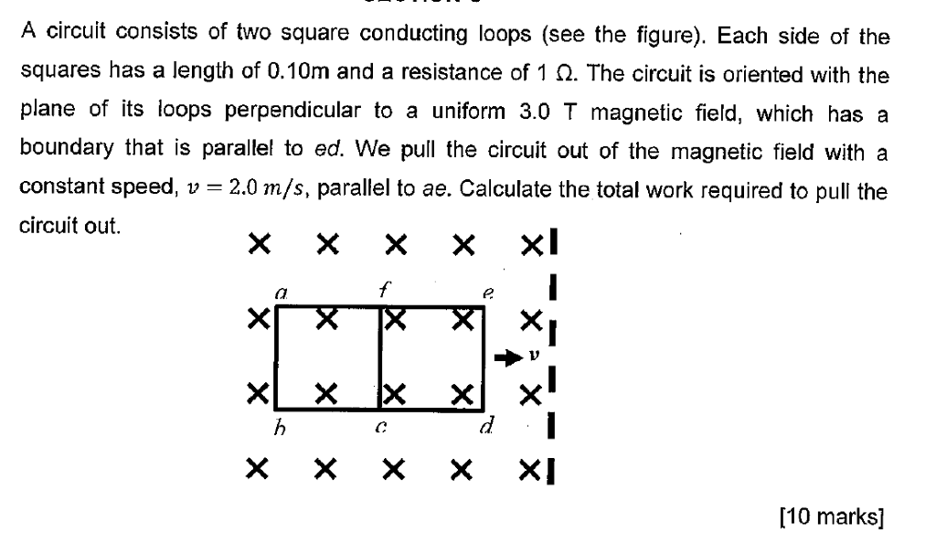 Solved A circuit consists of two square conducting loops | Chegg.com