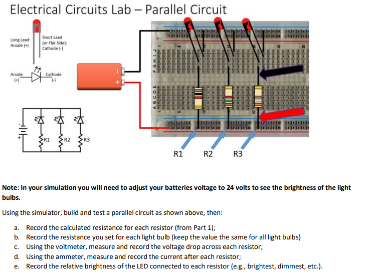 Solved 1. _ Parallel Circuit Analysis Resistance of