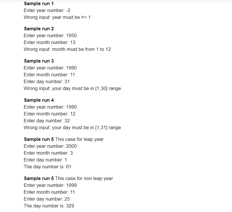 Solved The days of the year are often numbered from 1 | Chegg.com