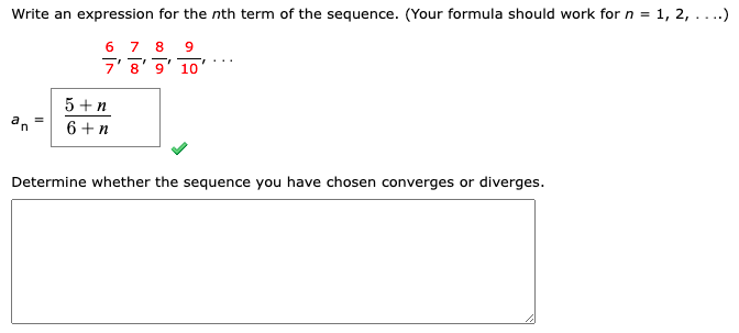 Solved Write an expression for the nth term of the sequence. | Chegg.com