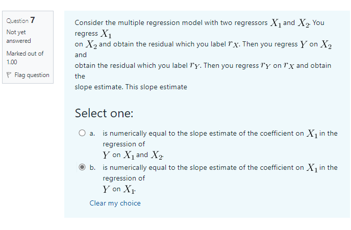 Solved In The Multiple Regression Model, The Adjusted R2 | Chegg.com