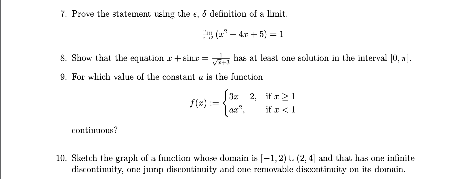 Solved 7. Prove the statement using the ϵ,δ definition of a | Chegg.com