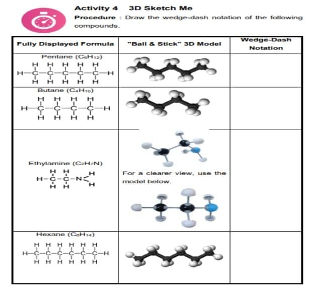 Solved Activity 4 3D Sketch Me Procedure : Draw the | Chegg.com