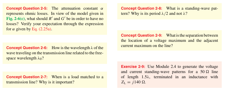 Solved Concept Question 2-5: The attenuation constant \alpha | Chegg.com