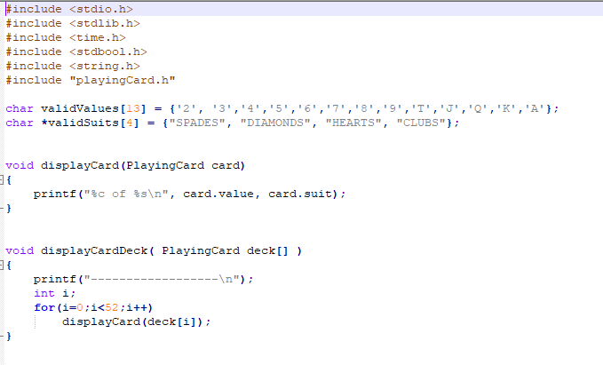 Solved Additional Challenge Problem: Shuffle a Deck of | Chegg.com