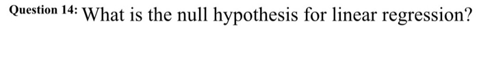 linear regression reject null hypothesis