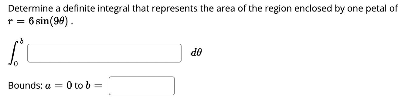 Solved Determine a definite integral that represents the | Chegg.com