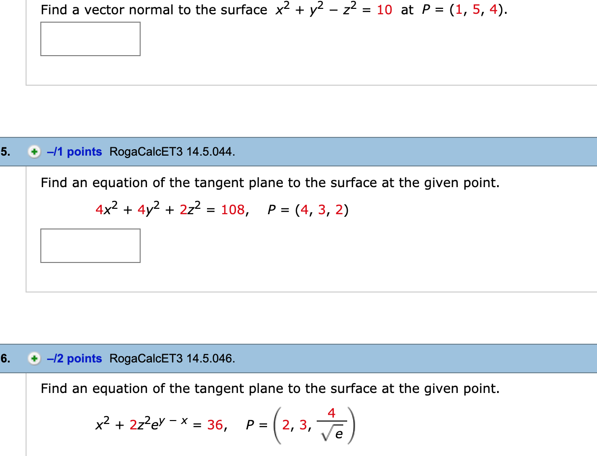 Solved Find a vector normal to the surface x2 + y2 – 22 = 10 | Chegg.com