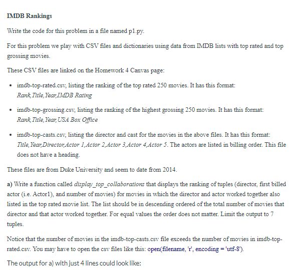 IMDb Top 250 Movies what is the difference between “Ranking” and