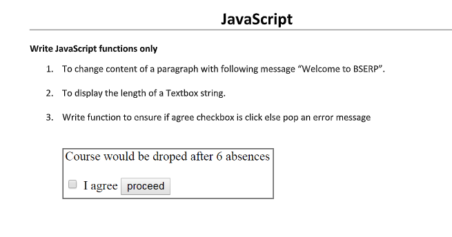 Solved JavaScript Write JavaScript functions only 1. To | Chegg.com