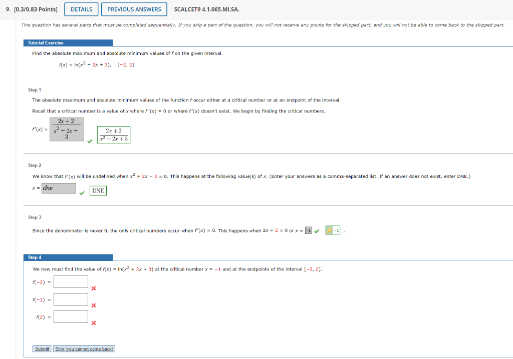 Solved Find the absolute maximum and absolute minimum values