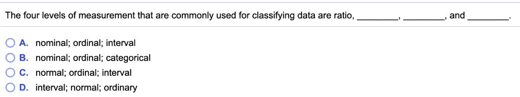 solved-the-four-levels-of-measurement-that-are-commonly-used-chegg