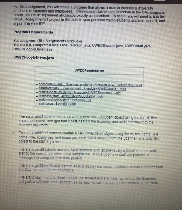 Solved For this assignment, you will create a program that | Chegg.com