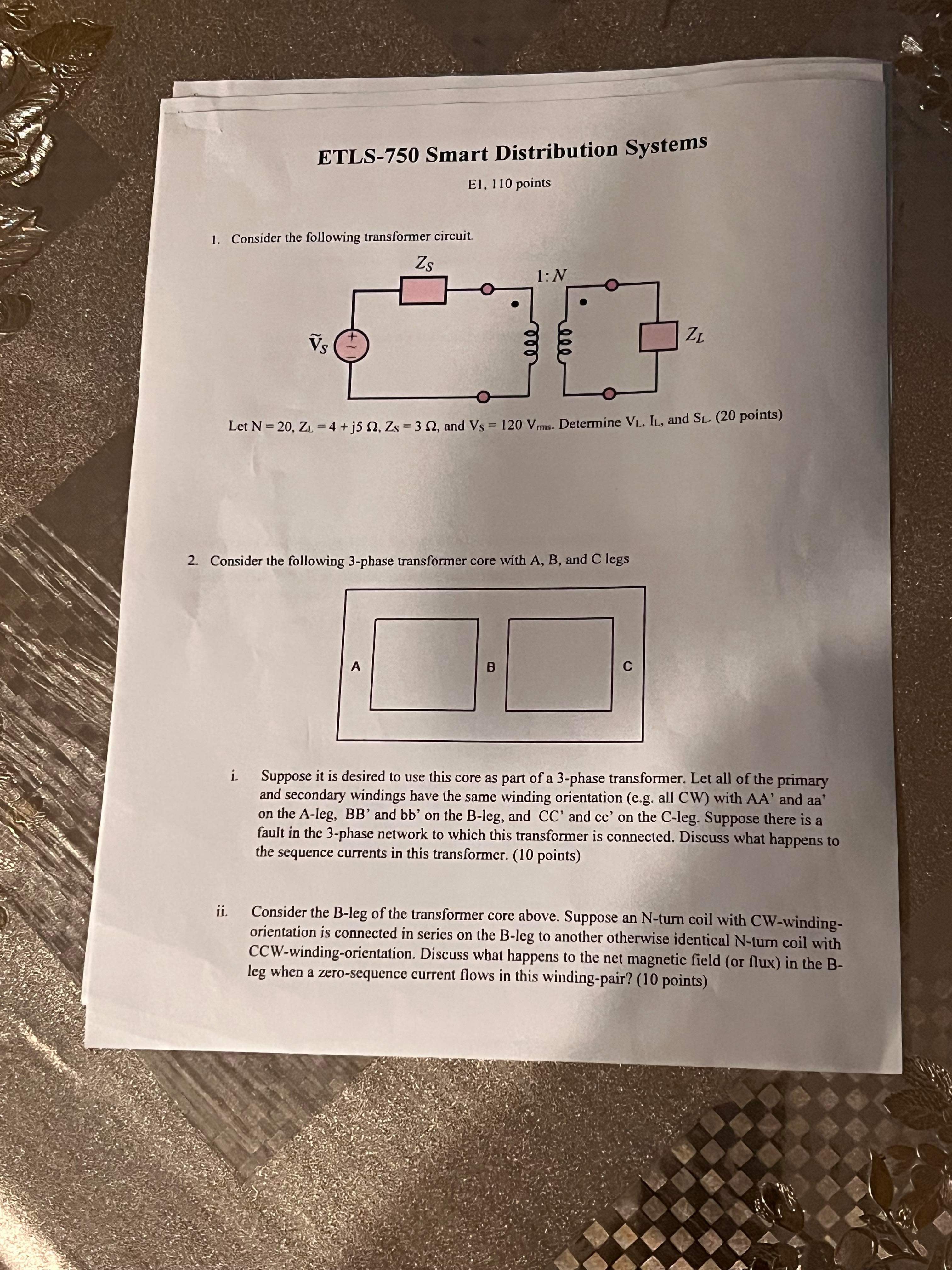 Solved 1. Consider The Following Transformer Circuit. Let | Chegg.com